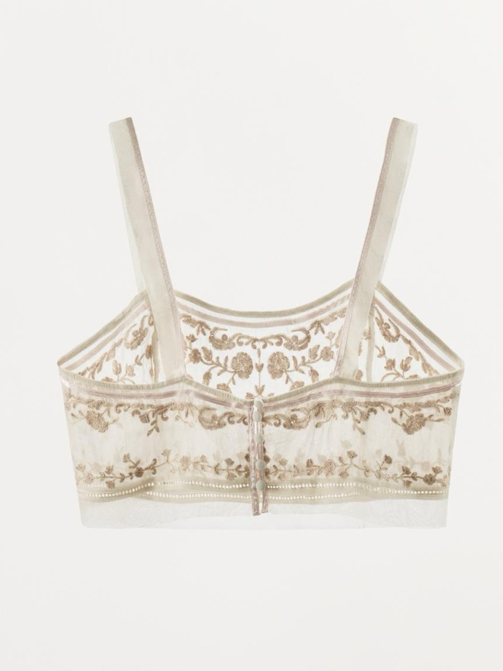 ZW COLLECTION EMBROIDERED CROPPED TOP

Zara Sheer Floral Embroidered Bralette - Picture 10 of 16